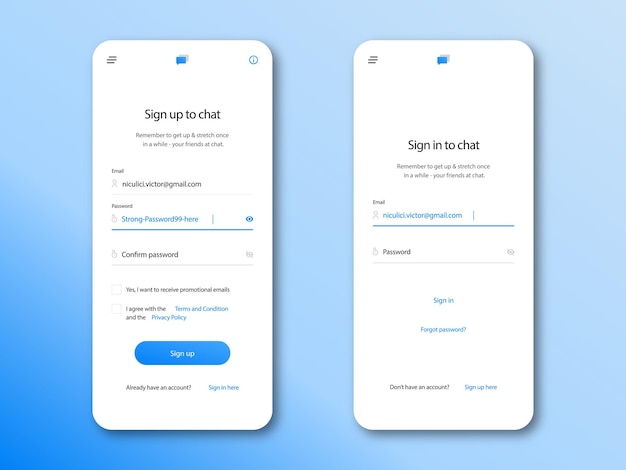 Vector login ui ux design concept and illustration