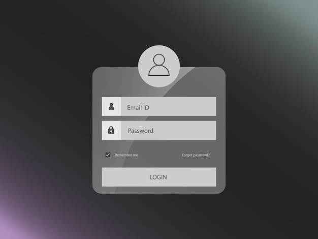 Vector login ui ux design concept and illustration