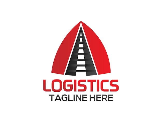 Vector logistics road logo express delivery