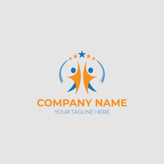 vector logo about a healthy lifestyle community logo group logo template