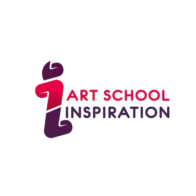 Vector logo for art school