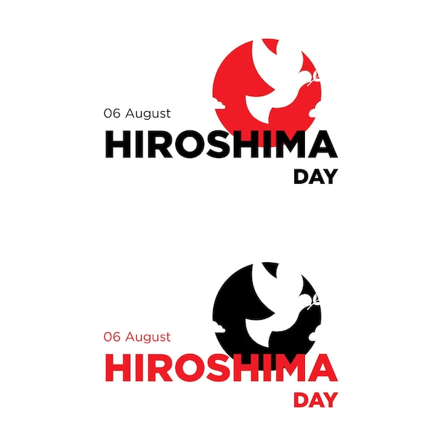 Vector vector logo bird hiroshima day