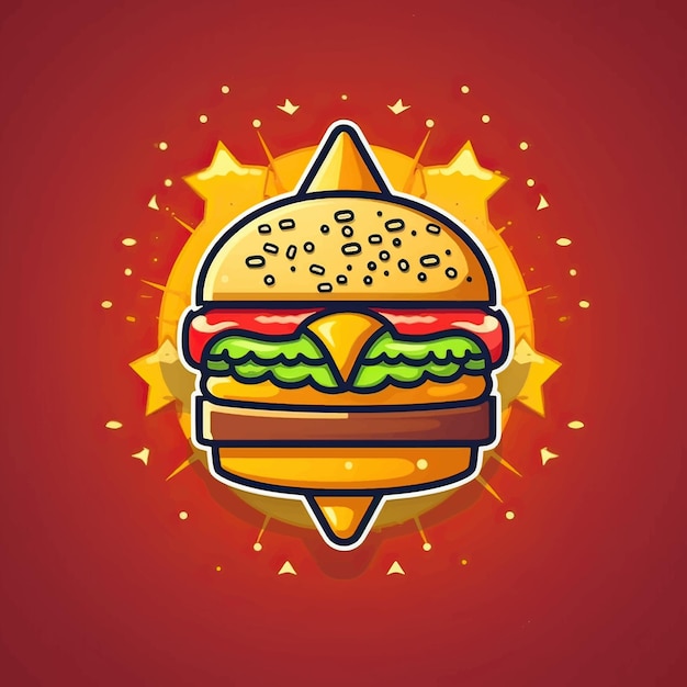 vector logo-cheeseburger