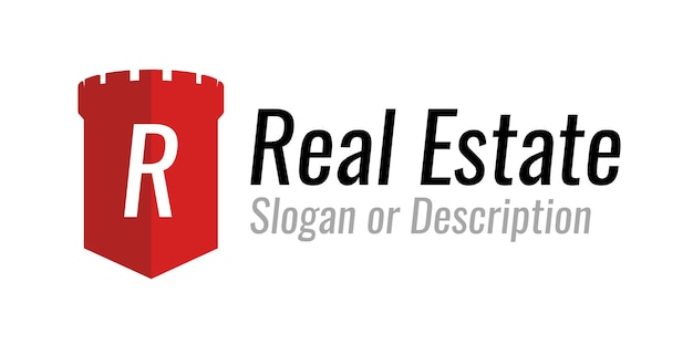 Vector vector logo design for a company engaged in real estate and home sales