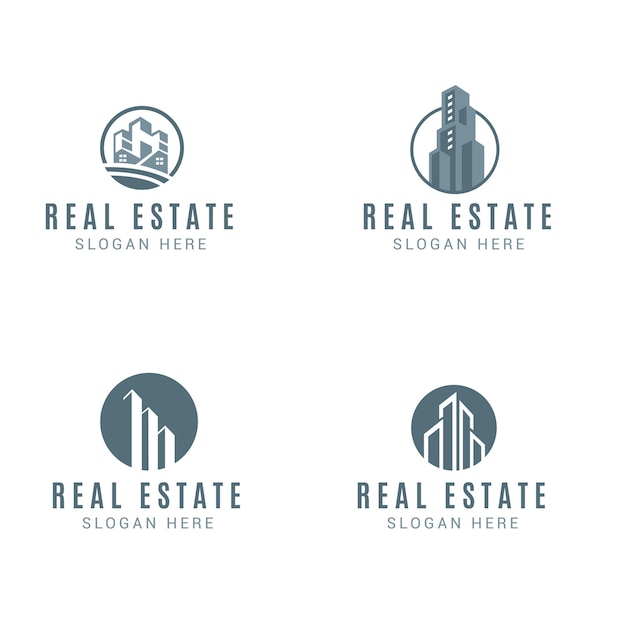 Vector logo design for real estate