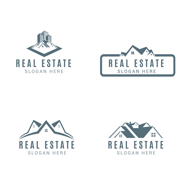 Vector logo design for real estate