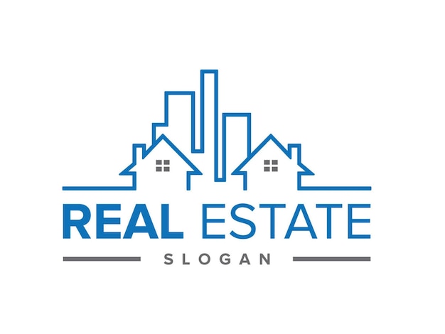 Vector logo design for real estate