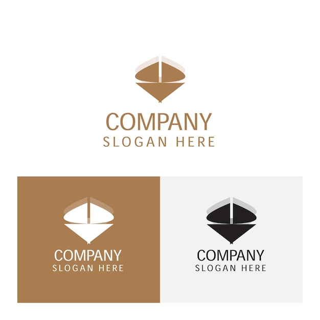 Progettazione del logo vettoriale con vari colori