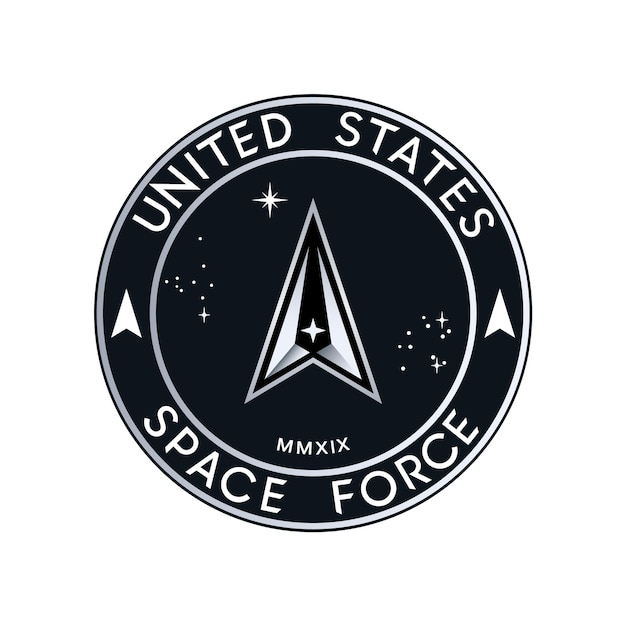 Vector logo en zegel van de United States Space Force USSF