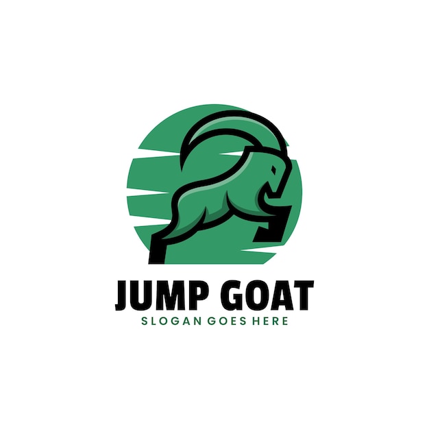 Vector logo goat mascot style