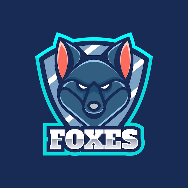 Vector Logo Illustratie Fox E Sport En Sport Stijl