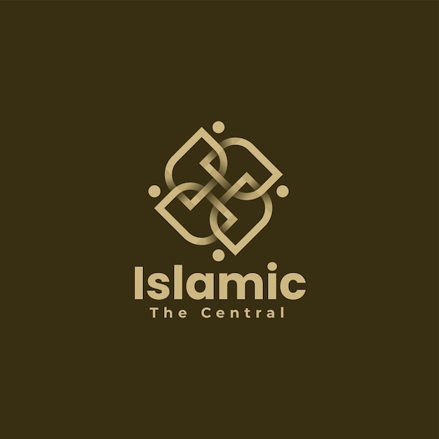 Vector Logo Illustratie Islamitische Lijn Art Stijl