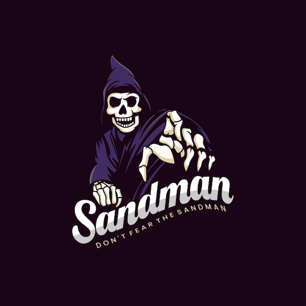 Vector logo illustratie sandman e sport en sport style