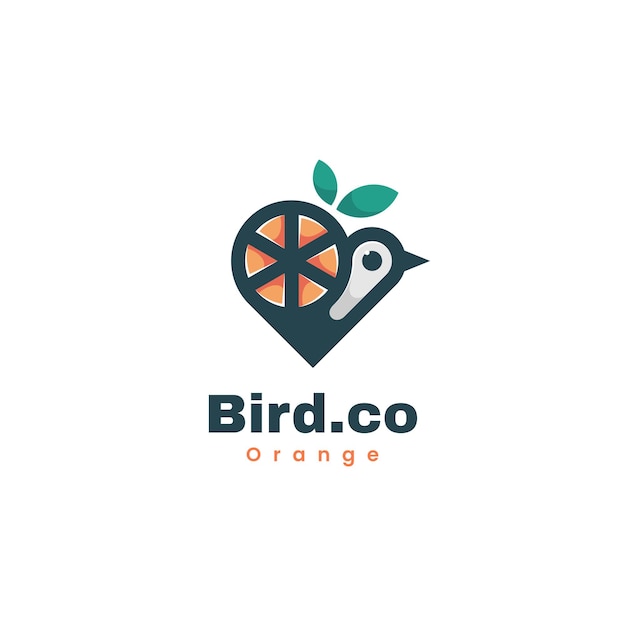 Vector Logo Illustratie Vogel Eenvoudige Mascotte Stijl