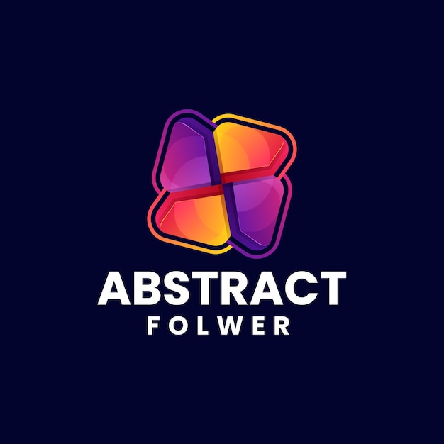 Vector vector logo illustration abstract gradient colorful style