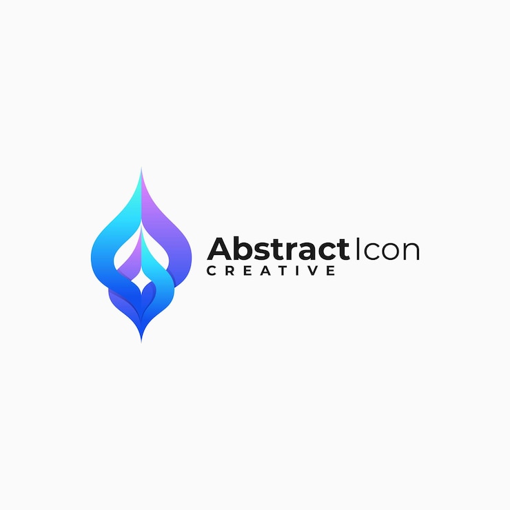 Vector 벡터 로고 일러스트 추상 그라데이션 화려한 스타일
