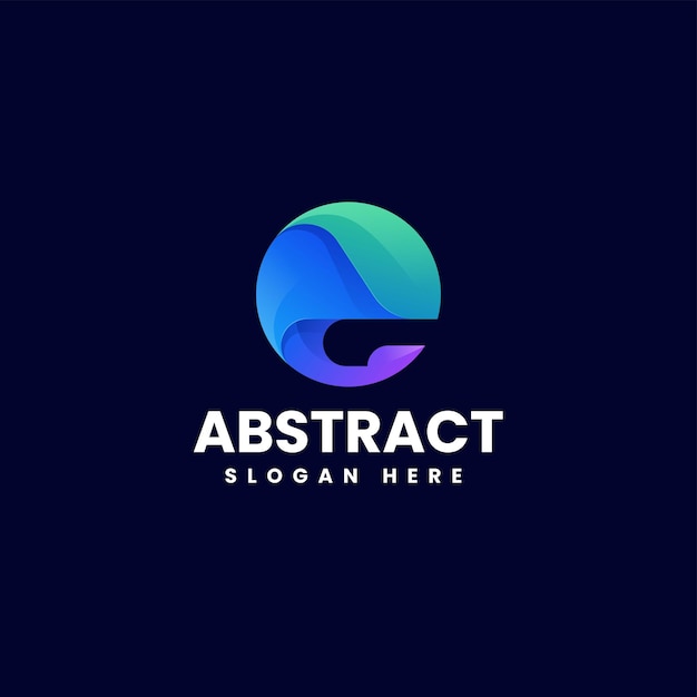 Vector Logo Illustration Abstract Gradient Colorful Style