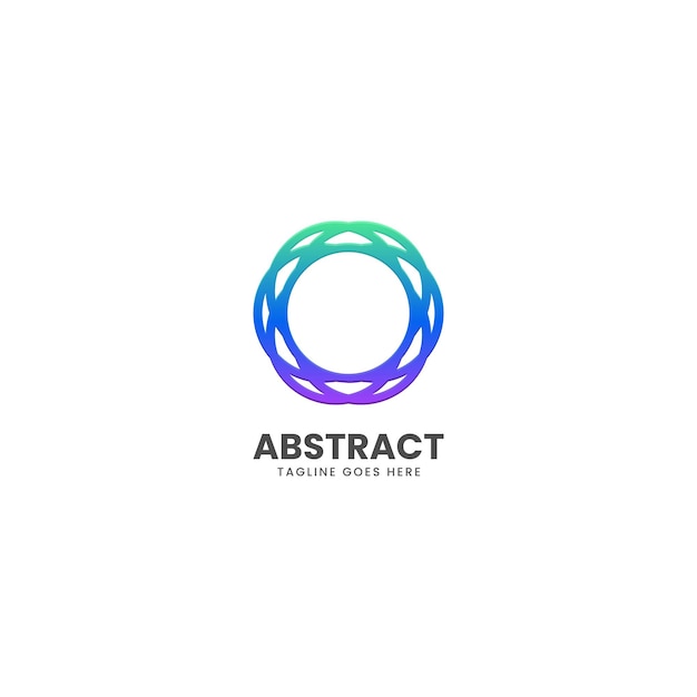 Vector Logo Illustration Abstract Gradient Colorful Style