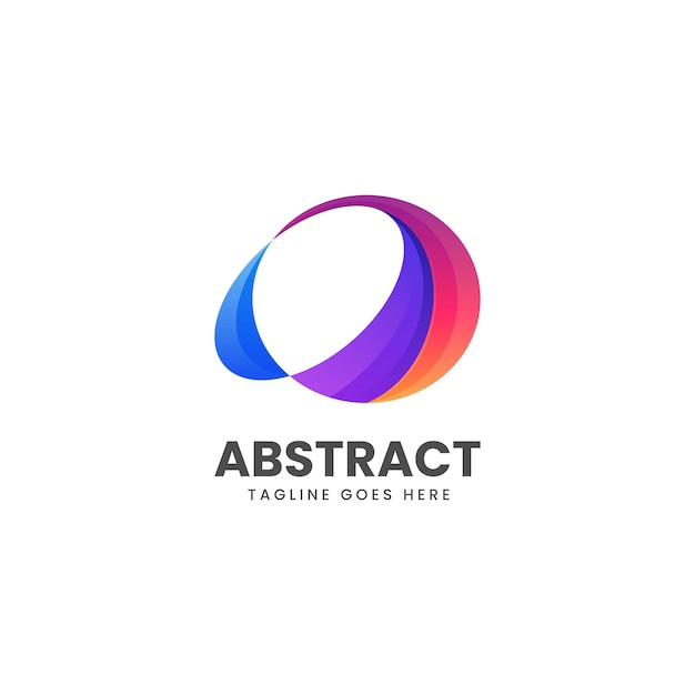 Vector Logo Illustration Abstract Gradient Colorful Style