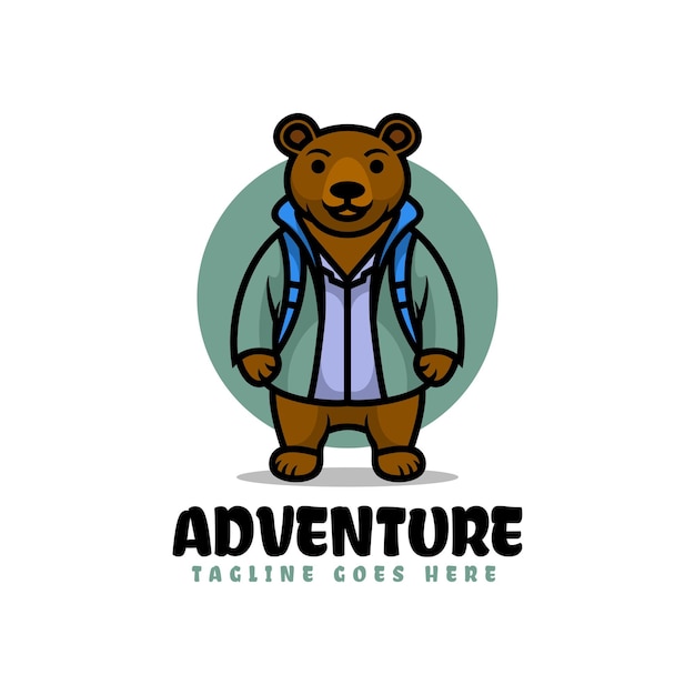 Vector Logo Illustration Adventure Mascot Cartoon Style