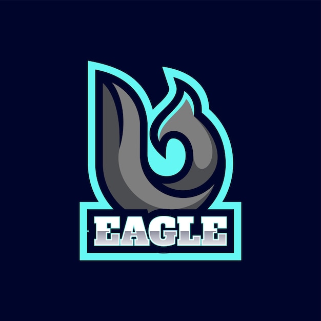 Векторная иллюстрация логотипа Eagle ESport и спортивный стиль