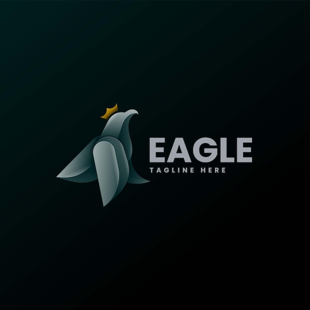 ベクトルロゴイラスト Eagle Gradient カラフルスタイル