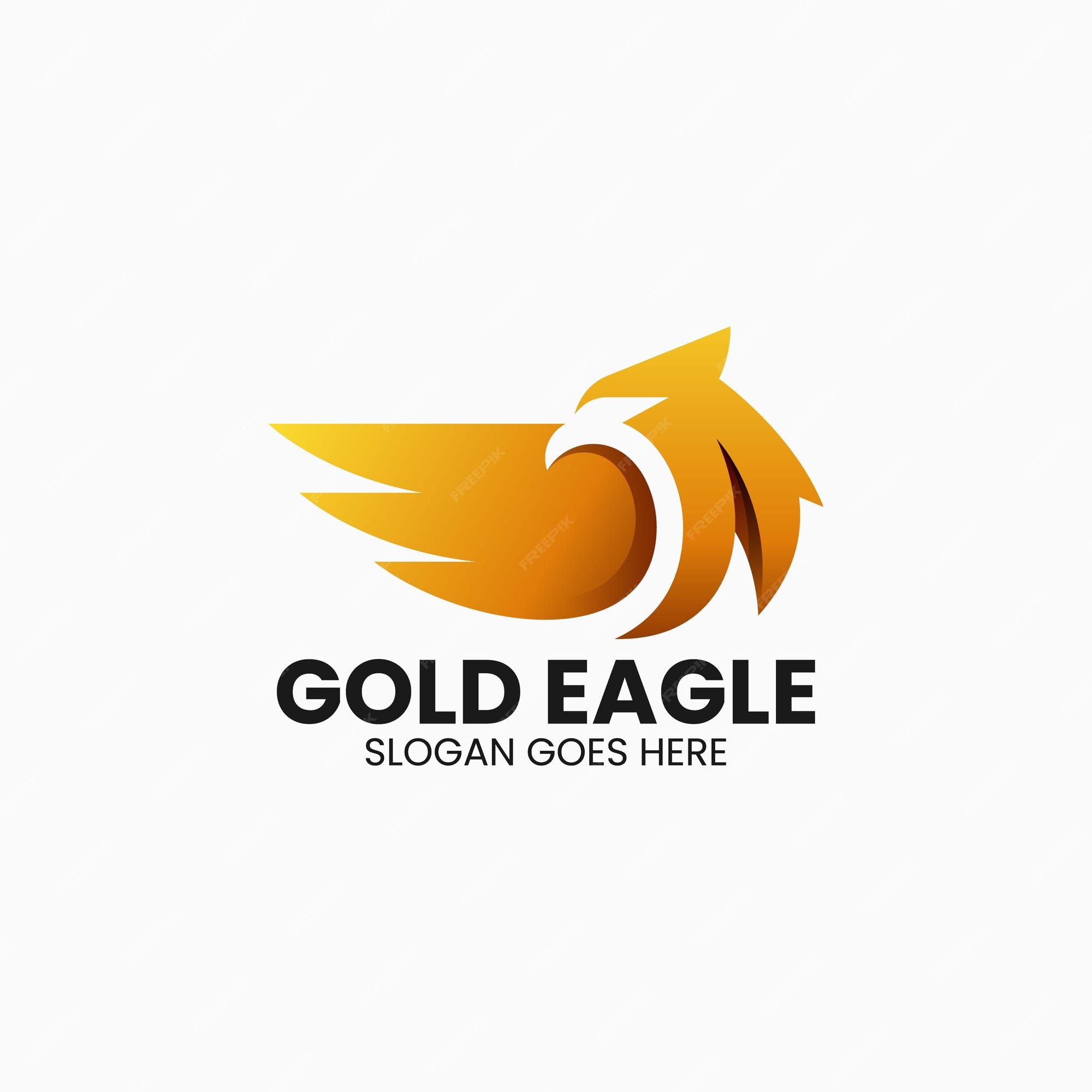 Premium Vector | Vector Logo Illustration Gold Eagle Gradient Colorful
