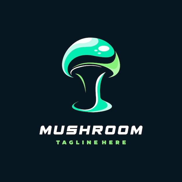 Vector vector logo illustration mushroom simple