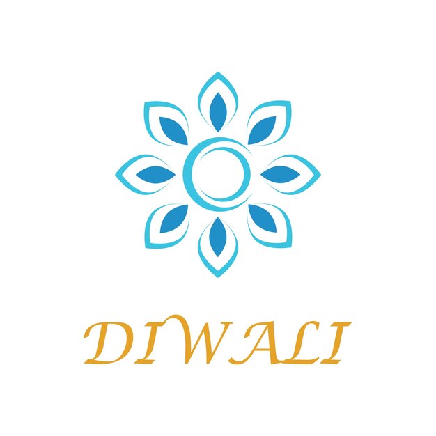 Vector logo illustration on the theme of the traditional celebration of happy diwali