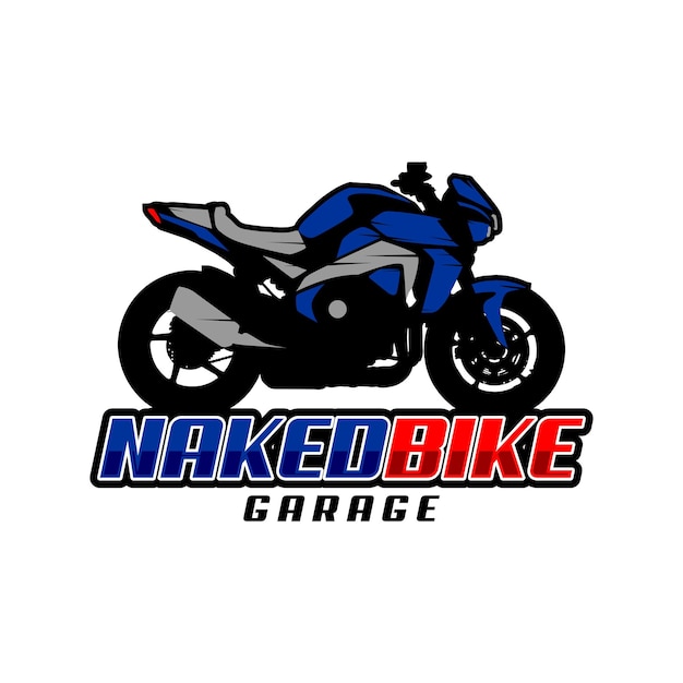 Векторный логотип мотоцикла голый велоспорт