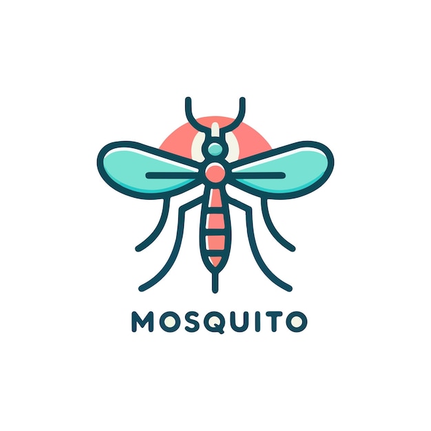 vector logo of a musquito