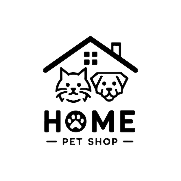 vector logo of a petshop