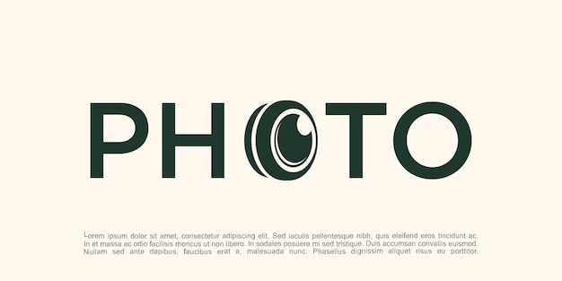 Vector vector logo for photographer