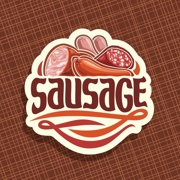 Vector vector logo for sausage