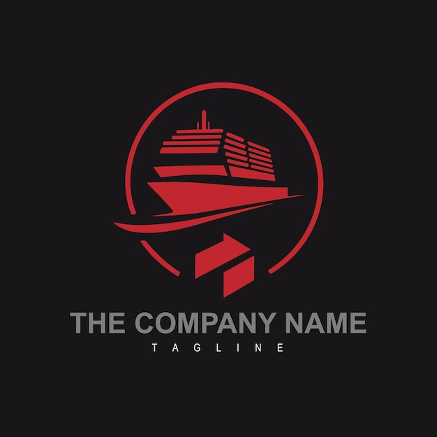 Vector vector a logo for a shipping company