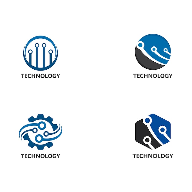 Vector logo technologie concept illustratie