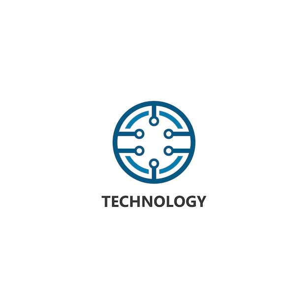 Vector Logo Technologie concept illustratie