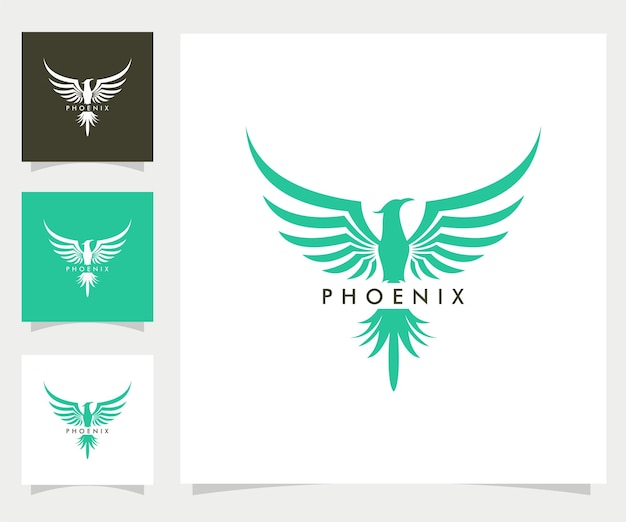 Premium Vector | Vector logo template phoenix bird