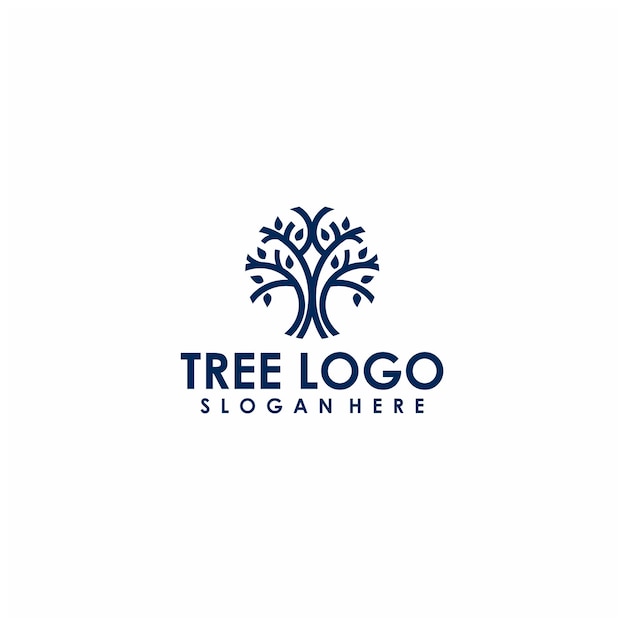 векторная иллюстрация логотипа дерева