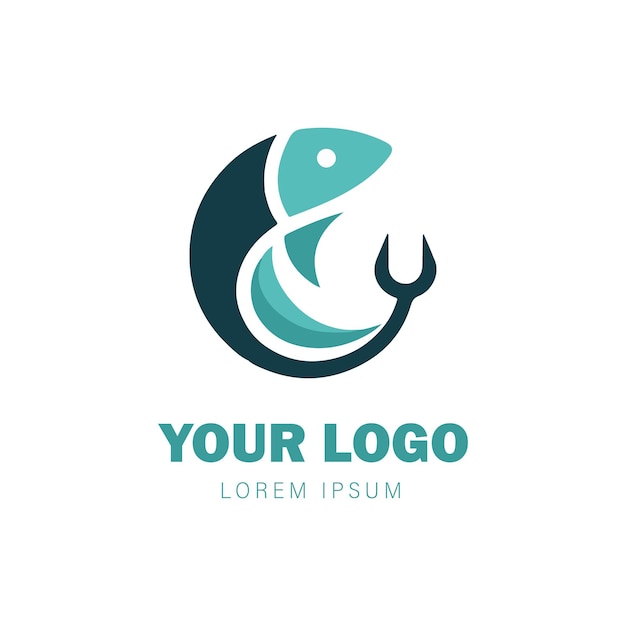 vector logo of a tuna