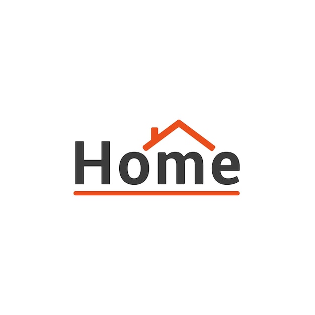 vector logotype simple home design