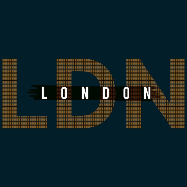 Vector vector london typography illustration design