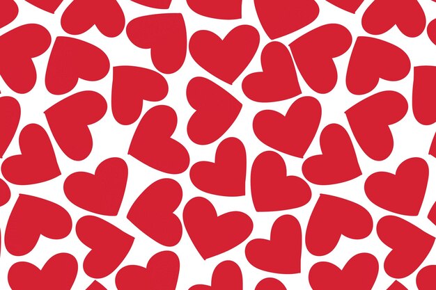 Vector love heart pattern vector hand drawn Valentines Day pattern Valentines Day background