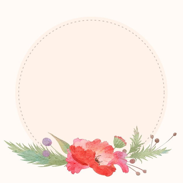 Vector lovely watercolor flower with leaves collection