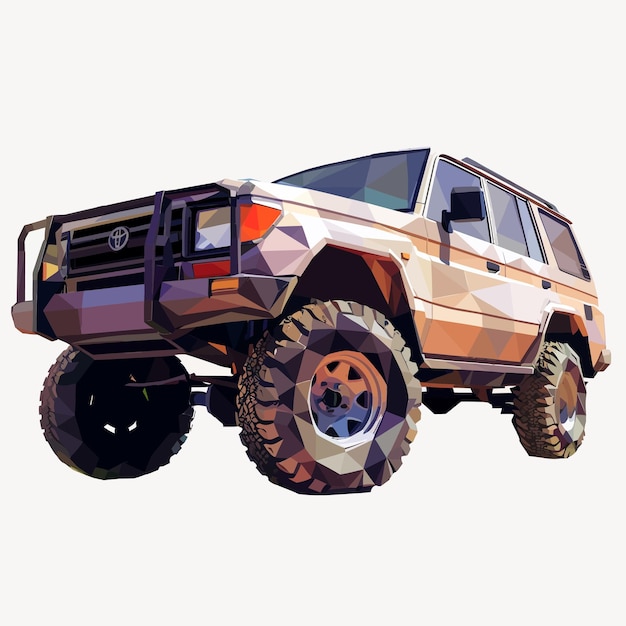 Vector_low_poly_monster_truck