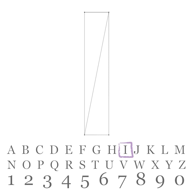 Vector low poly numbers font. polygon number alphabet. vector illustration.