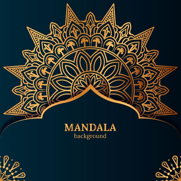 vector luxe decoratieve mandala ontwerp achtergrondsjabloon