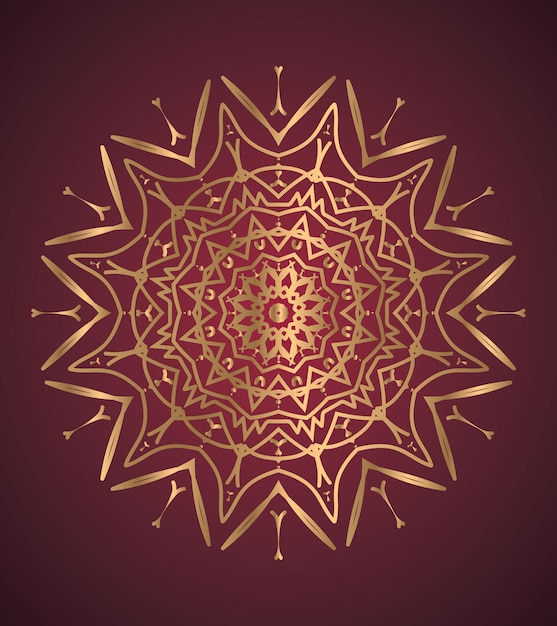 vector luxe gouden achtergrond kleurrijke mandala