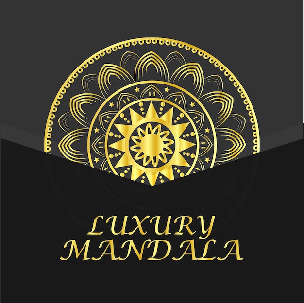 Vector luxe mandala achtergrond