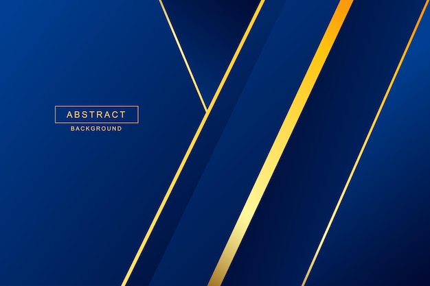 Vector luxury background with modern blue and gold color